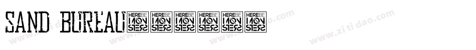 Sand Bureau字体转换